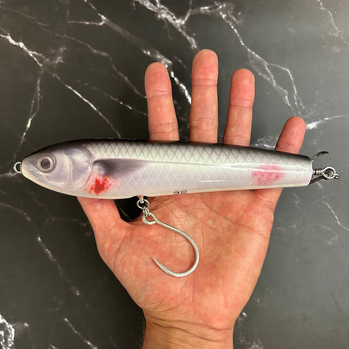 200mm/90gram 'BLEEDING MULLET' HAKU STICK BAIT