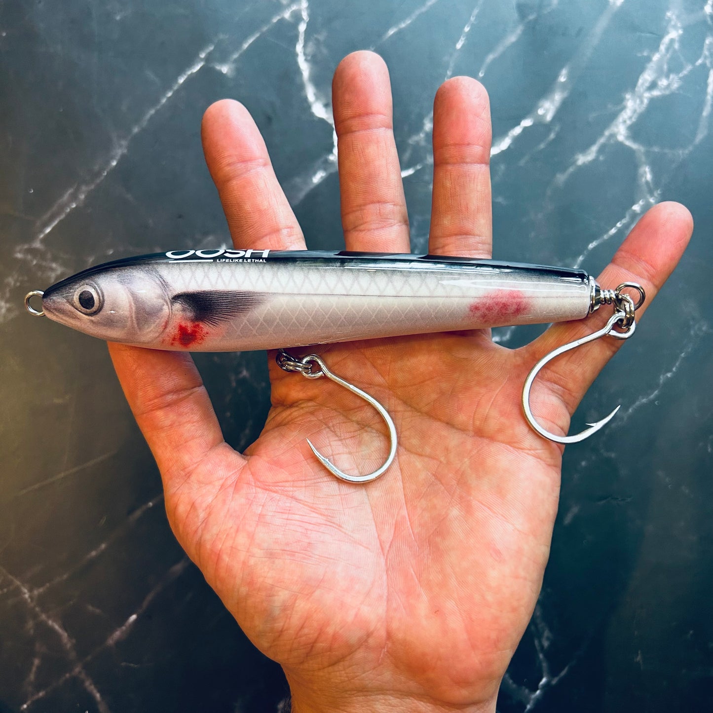 160mm/45gram 'BLEEDING MULLET' HAKU STICK BAIT